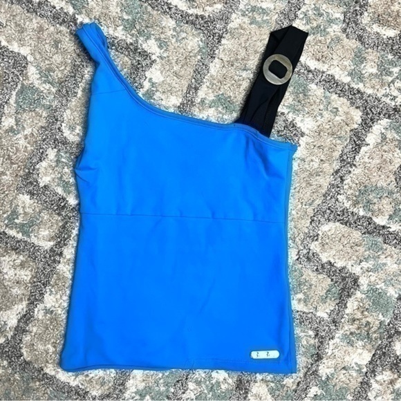 Bia Brazil Workout Top womens one size blue black stretchy tank top - Picture 1 of 6